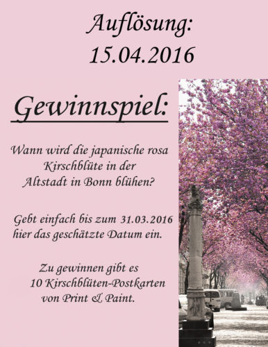 Auflösung Gewinnspiel